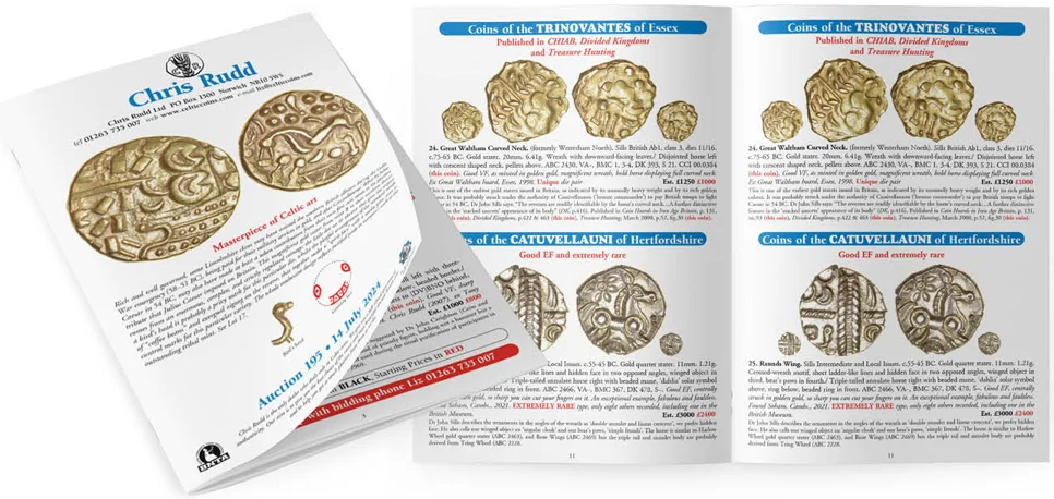 Picture of a typical Chris Rudd auction catalogue